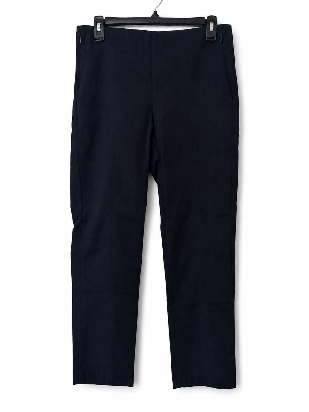 J. Jill Cotton Stretch Pull On Dress Pants Slim-Leg Blue Size 4 Pockets